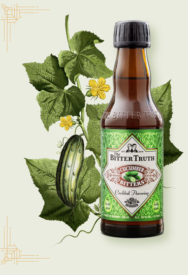 The Bitter Truth Cucumber Bitters Illustration vegetable